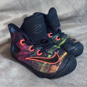 Nike Boy's Lebron XIII (CBV) Shoes 3C Black Hyper Orange Blue Lagoon